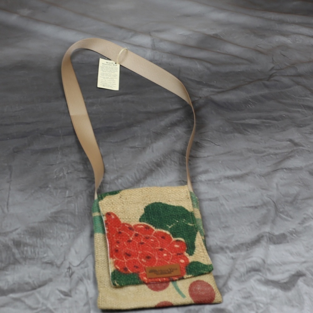 NWT eco-friendly handmade crossbody bag